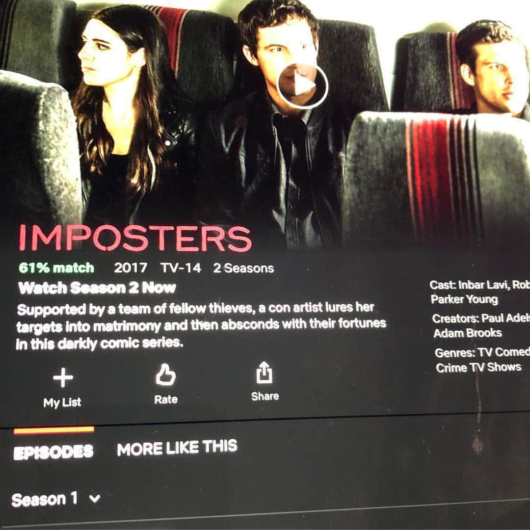 ポール・アデルスタインさんのインスタグラム写真 - (ポール・アデルスタインInstagram)「Season 2 of IMPOSTERS now on @Netflix #Imposters #AlwaysForward」4月6日 7時00分 - pauladelstein