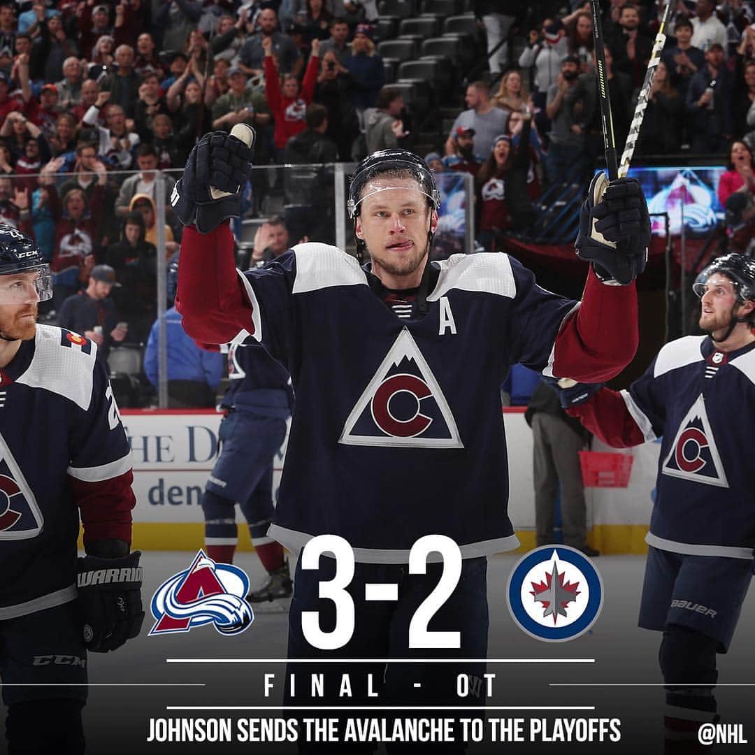 NHLさんのインスタグラム写真 - (NHLInstagram)「@6erikjohnson6 and the @coloradoavalanche are headed to the #StanleyCup Playoffs! Who's your pick to come out of the Western Conference?」4月5日 22時45分 - nhl