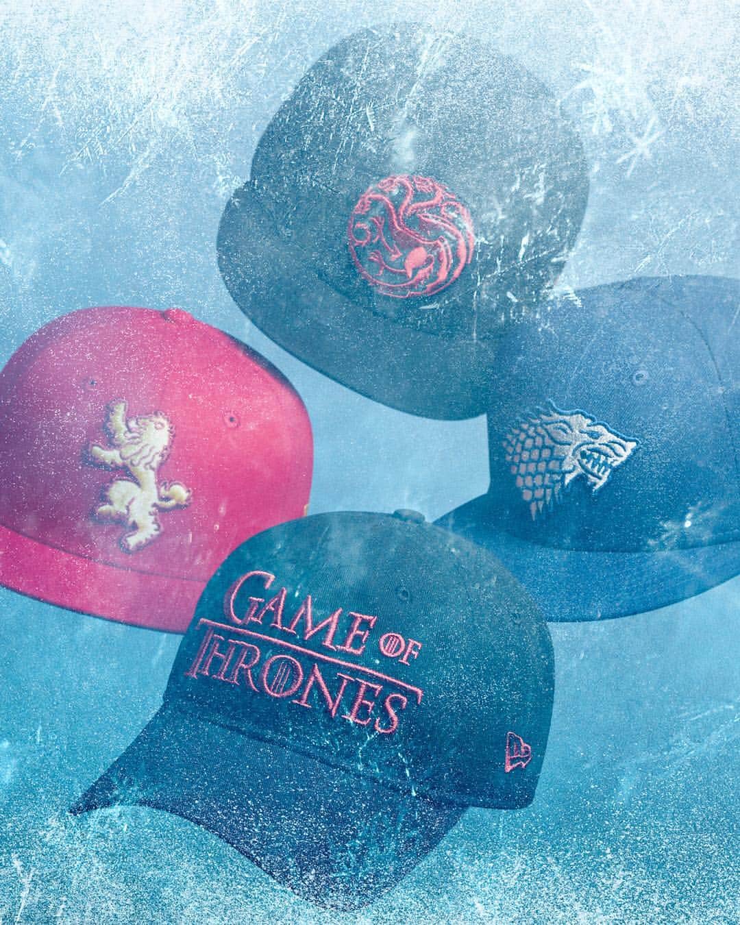 ニューエラ・キャップのインスタグラム：「Winter is here. Get ready for the final season of Game of Thrones at neweracap.com」
