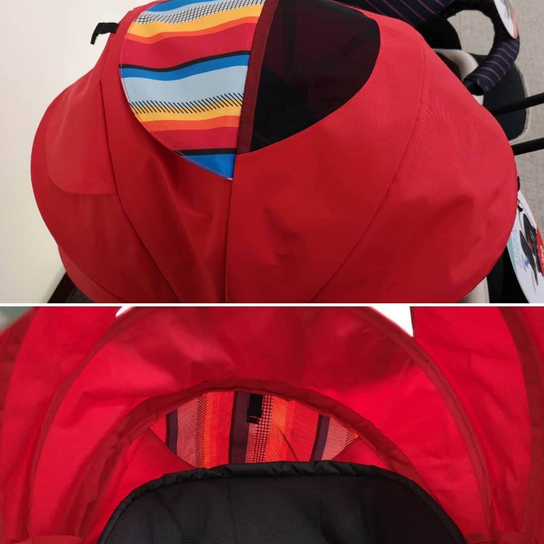 ピジョンさんのインスタグラム写真 - (ピジョンInstagram)「【本日発売★Feel, New Runfee✨】新しくなったピジョンのシングルタイヤベビーカー「ランフィRA9」。今日からお店でご覧になれるようになりました！  赤ちゃん本舗共同開発品「ランフィリノンRA9」も同時発売です😃✌️ 「お店に見に行かれないんで、現物の画像が見たーい！」というお声をいただいたので。  今日のpostは、ピジョン本社のショールームに展示されているランフィRA9の写真にしました📷  来客されたお客様に不審に思われないように！ ちゃんと注意しながら！ ローアングルの画像も押さえておりますー！←不審だったかも  幌の内側やカゴのデザイン等々 ブランドサイトなどではなかなかお見せしないカットをご覧いただければ✨ 多少イメージのお手伝いになっているでしょうか…？←編集下手なので心配  あ、お店に行かれる方は、私のへなちょこスマホ画像だけでなく、ぜひこの週末あたりに現物チェックをお願いします🙇‍♀️ もちろん気に入っていただけたら、すぐに連れて帰れますよ🎵なぜなら発売日だから…❤️ 走行体験会を実施しているお店もあるので、販売店情報で、イベント情報もチェック☑️してみてください✨  皆さんに新しい押しやすさ、体感だけでも！していただければ嬉しいです💕 ※販売店情報は、プロフィールのハイライトストーリーズに「ランフィ発売」URLブランドページのshoplistから→ ---------- #赤ちゃん #ベビー #赤ちゃんとお出かけ #赤ちゃんのいる暮らし #出産準備 #出産準備品 #マタニティー #マタニティ #プレママ #ベビーカー #ベビーカーデビュー #初ベビーカー #a型ベビーカー #シングルタイヤ #シングルタイヤベビーカー #押しやすい #ランフィ #ランフィra9 #Runfee #ランフィとお出かけ #ランフィリノン #ランフィリノン3 #新商品 #ピジョン  #ランフィが展示されている場所は  #ちょうど来客の方にお待ちいただくベンチの前でして  #あの人何やってるんだろうと思われないように  #終始真剣にそれっぽい感じを醸し出しながら撮影  #客観的に見てないからあくまで予想ですが」4月5日 23時12分 - pigeon_official.jp