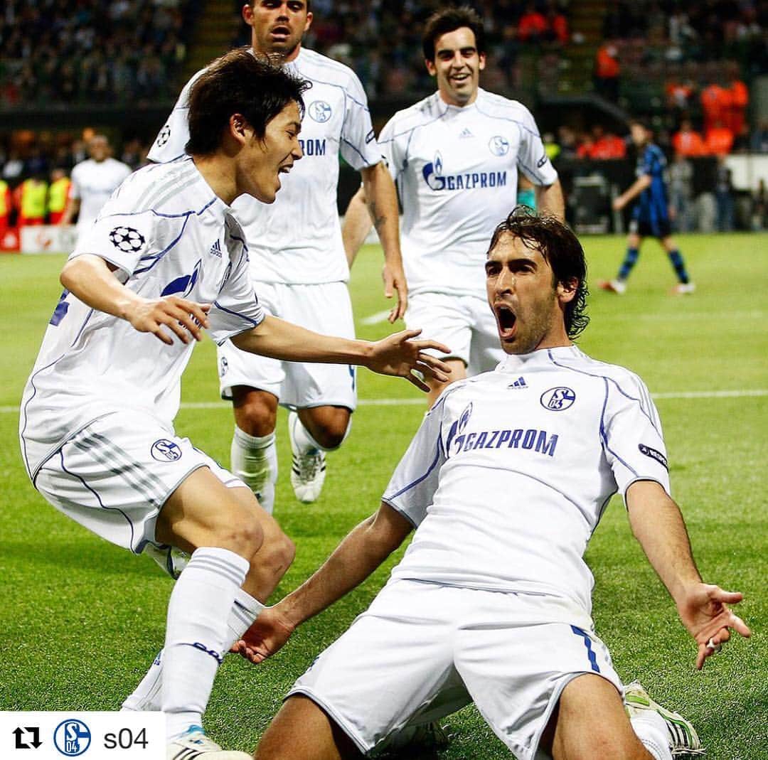 ラウル・ゴンサレスのインスタグラム：「8 years ago...💙 Inter 2-5 @s04 Great memories!!😃」
