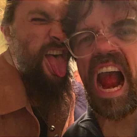 ピーター・ディンクレイジのインスタグラム：「Khal Drogo & Tyrion Lannister 🔥」