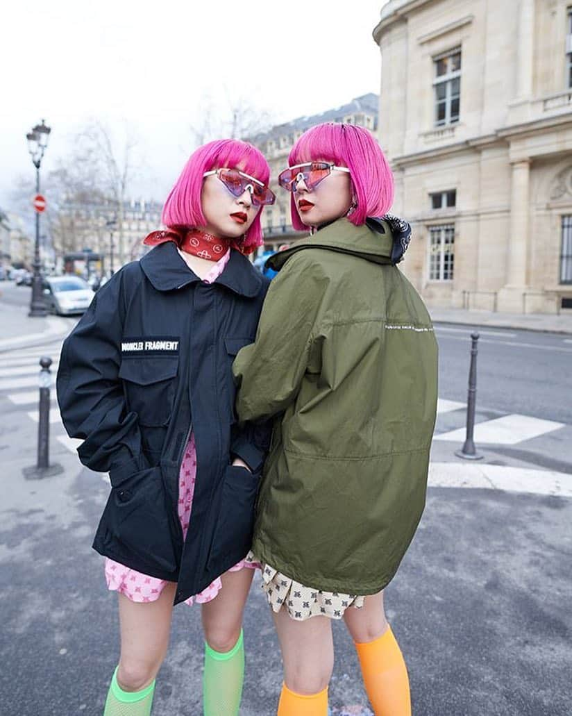 モンクレールさんのインスタグラム写真 - (モンクレールInstagram)「Tokyo twins 🍬 @Ayaxxamiaya and @Amixxamiaya shot in Paris during a #MONCLERFRAGMENT World Tour by @VogueJapan. _  Explore #MONCLERGENIUS through the link in our bio.  @FujiwaraHiroshi」4月6日 0時53分 - moncler