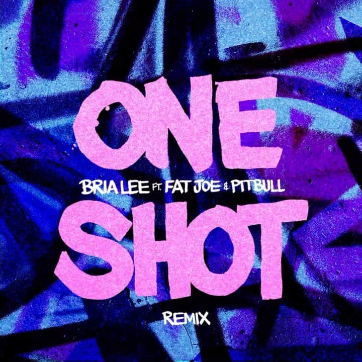 ピットブルのインスタグラム：「Turn the volume up... the new remix from @iambrialee ft. @fatjoe and yours truly "One Shot" is out now! Click the link in bio to stream/download. Dale!」