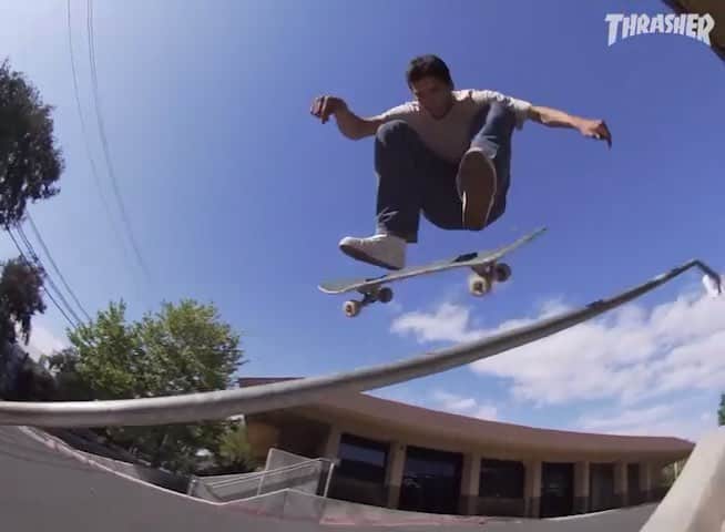 スラッシャーのインスタグラム：「👉🏽 @simonjensen__’s Welcome to @krooked part is LIVE on ThrasherMagazine.com 👀」