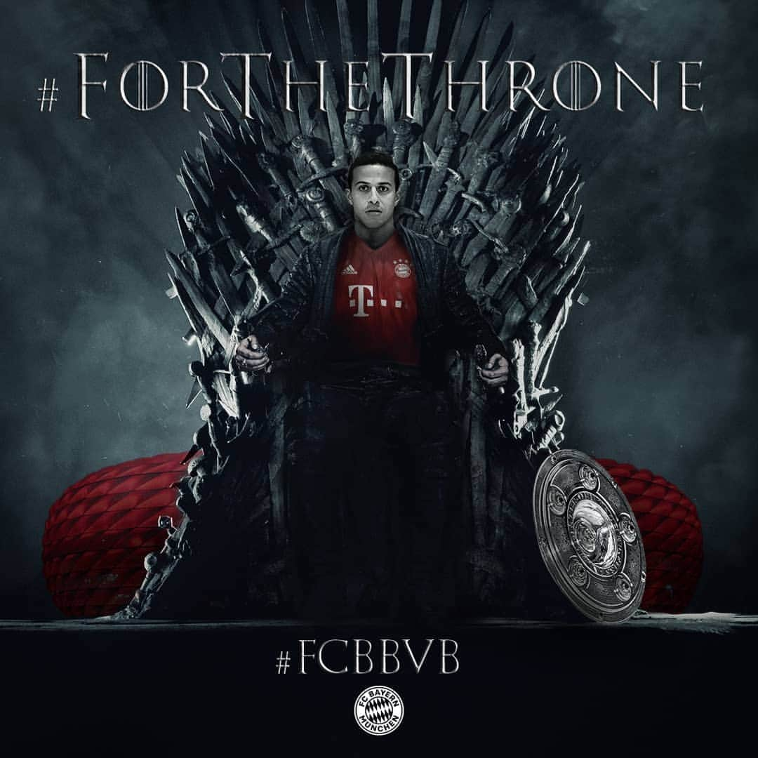 バイエルン・ミュンヘンさんのインスタグラム写真 - (バイエルン・ミュンヘンInstagram)「TOMORROW❗ #FCBBVB #ForTheThrone #packmas . #FCBayern #MiaSanMia #Football #Fussball #Futbol #Soccer #DerKlassiker #GameOfThrones #GoT #Thiago」4月6日 2時30分 - fcbayern