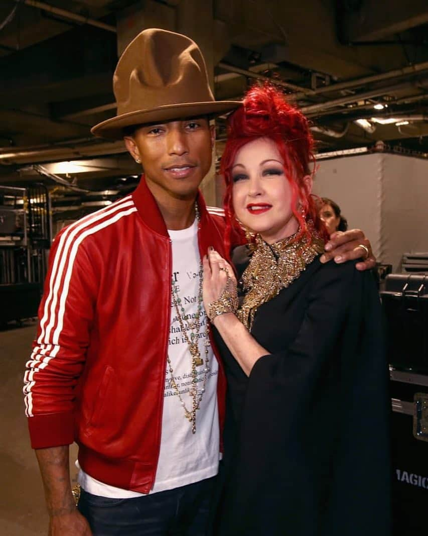 シンディ・ローパーさんのインスタグラム写真 - (シンディ・ローパーInstagram)「Happy Birthday @pharrell!!🎉🎂🎈」4月6日 3時14分 - cyndilauper