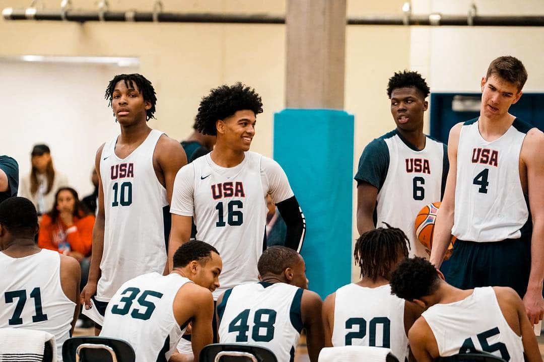 USA Basketballさんのインスタグラム写真 - (USA BasketballInstagram)「Next Generation. The USA Men’s Jr. National Team is putting in the work at @NCAA #FinalFour」4月6日 5時42分 - usabasketball