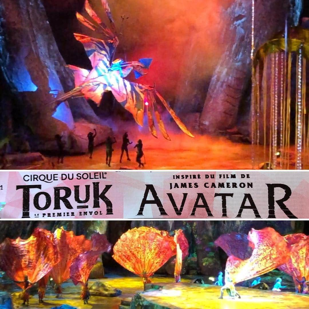 ナタリー・ペシャラさんのインスタグラム写真 - (ナタリー・ペシャラInstagram)「Le plein de couleurs avec ce superbe show du Cirque du Soleil ☀️ Narratif et poétique. #toruk #avatar #cirque du soleil 🎪」4月6日 16時31分 - nathaliepechalat