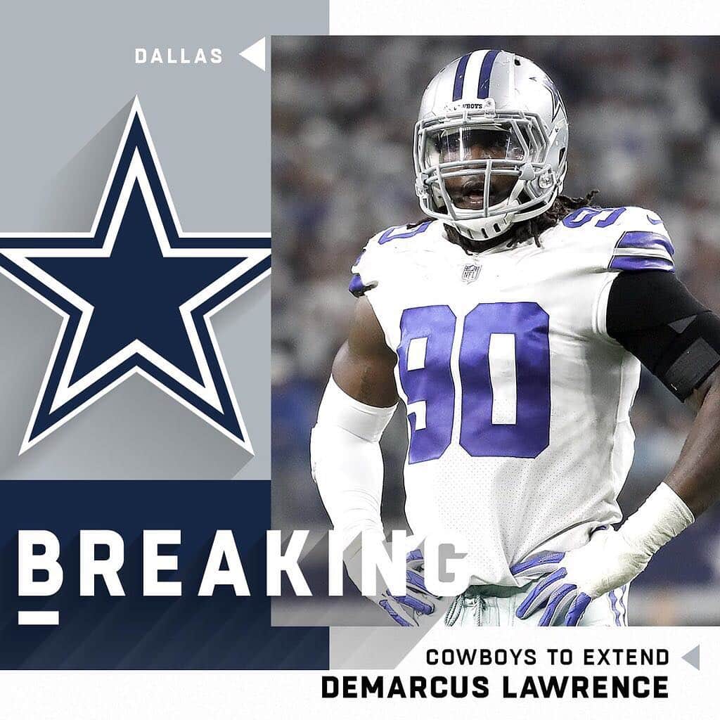NFLさんのインスタグラム写真 - (NFLInstagram)「The @dallascowboys agree to a 5-year contract extension with DE @tanklawrence worth $105 million, with $65M guaranteed. (via @rapsheet + @mike_garafolo)」4月6日 7時55分 - nfl