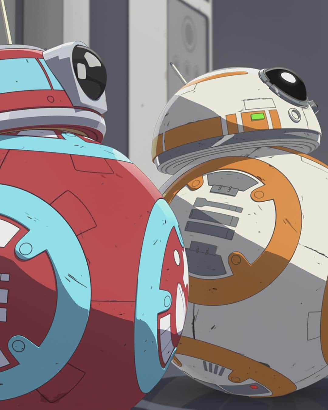 スター・ウォーズさんのインスタグラム写真 - (スター・ウォーズInstagram)「Happy beeps! #StarWarsResistance's CB-23 and BB-8 are the best droid friends a Resistance fighter could ask for.」4月6日 8時23分 - starwars