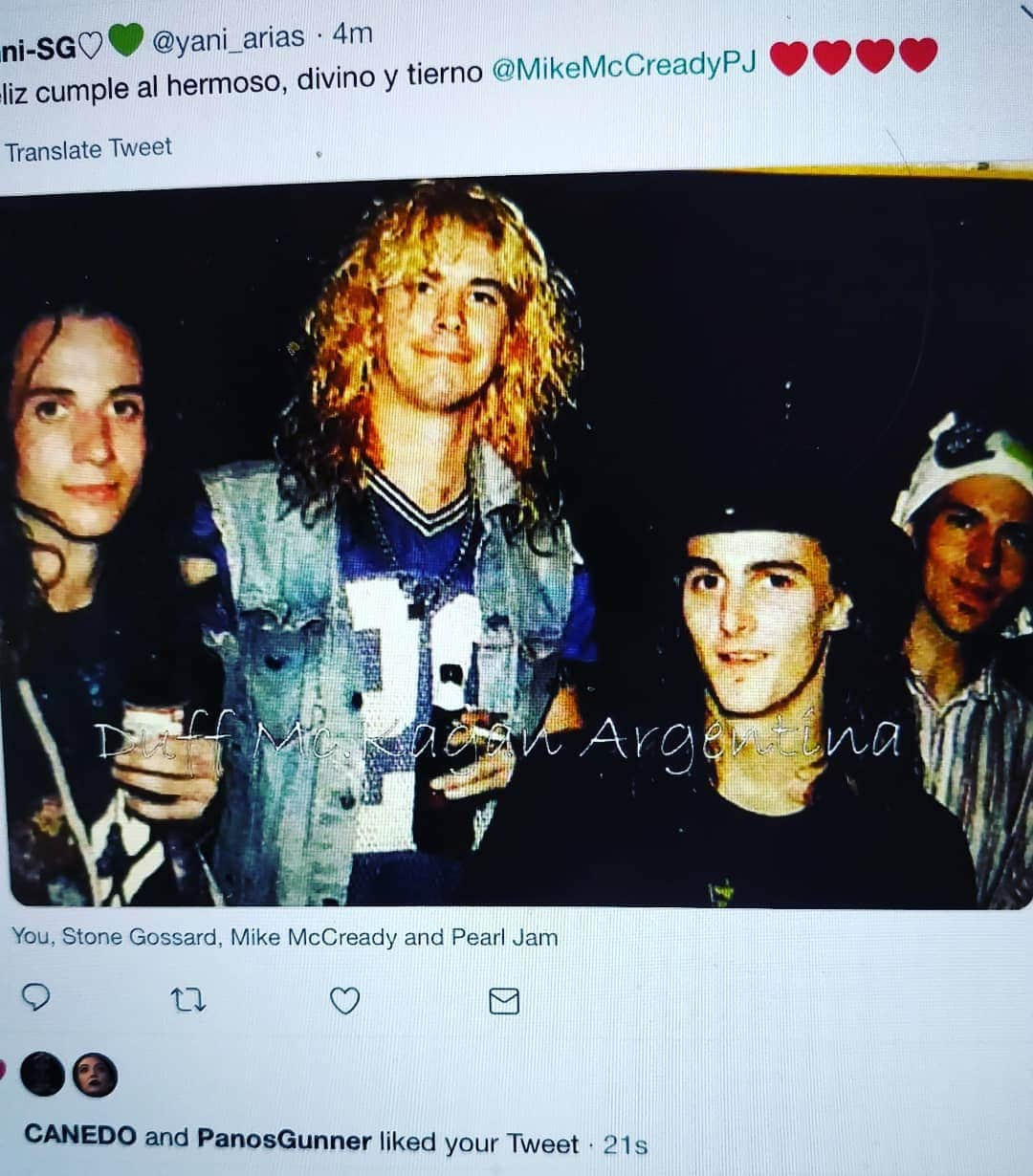 ダフ・マッケイガンさんのインスタグラム写真 - (ダフ・マッケイガンInstagram)「Happy Birthday @mikemccreadypj !!!」4月6日 8時29分 - duffmckagan