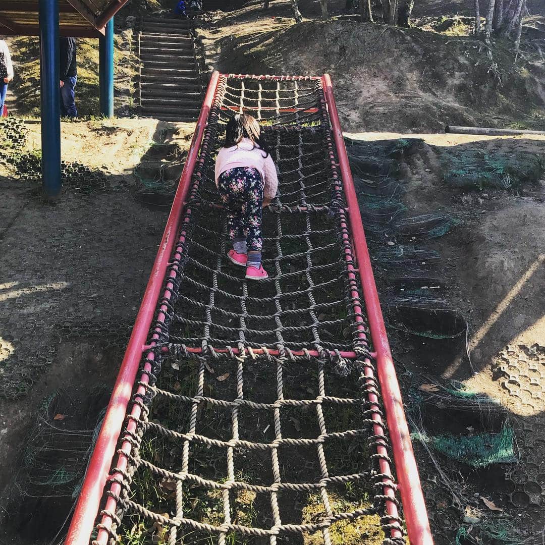 のインスタグラム：「天真爛漫だけど気遣いの2歳児。  私にも登るように言うので、 頂上で待つ娘のところへ行くと 最後に手を差し伸べてくれた！笑  将来女の子にモテるね。笑  #育児 #2歳 #2歳11ヶ月 #公園 #childcare #howtobeawesometoday #howtobeawesome #ツタエルヒト。」