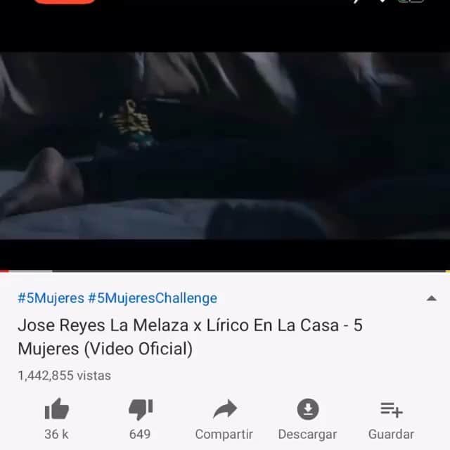 ホセ・レイエスのインスタグラム：「#5mujeres @lamelaza_7 @liricoenlacasa  disponible en todas las plataformas digitales 💥💥💥」