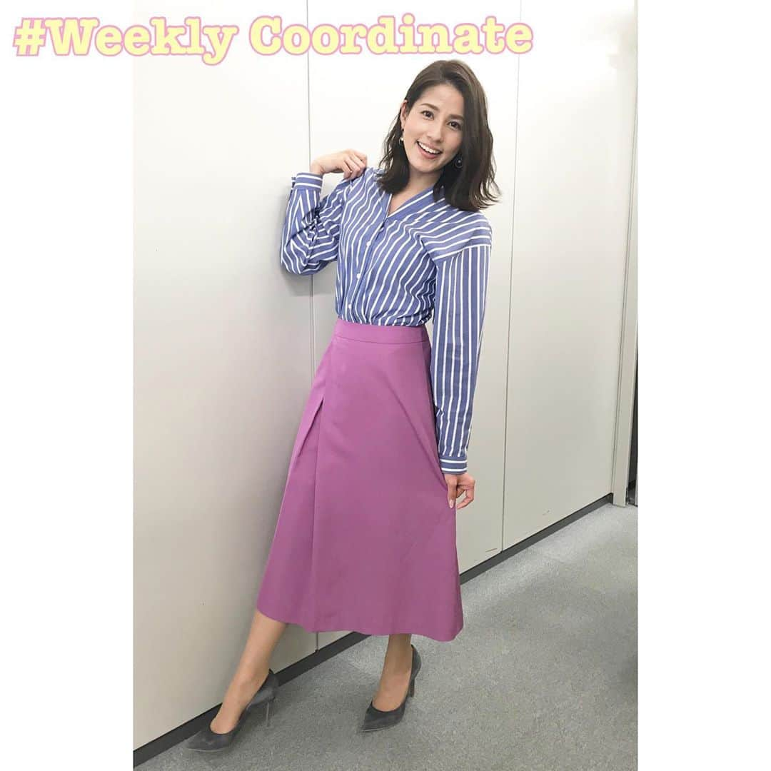 永島優美さんのインスタグラム写真 - (永島優美Instagram)「* 👗Weekly Coordinate（3/24-）👠 * おはようございます☀ 遅くなってしまいましたが、先週の衣装です☺️ * ストライプシャツが新鮮でした！ 最後の写真はめざまし特番の際のワンピース ♪ * 4月最初の土日ですね🌸 良い休日をお過ごしください✨ - - - - - - - - - - - - - - - - - - - - - - - 👗#weeklyコーデ （Mon＆Tue ▶︎ Wed＆Thu ▶︎ Fri＆Sun） #coordinate #めざましテレビ #ジャンクスポーツ  #めざまし特番」4月6日 10時07分 - yuumi_nagashima