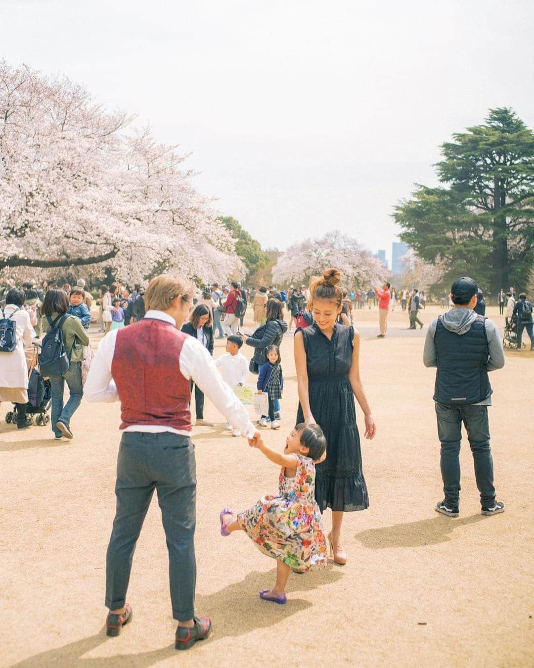 あびる優さんのインスタグラム写真 - (あびる優Instagram)「家族写真👨‍👩‍👧🌸💕 #家族#親子#夫婦#娘#愛娘#四葉のクローバー#愛しい#かわいい#癒し#幸せ#桜#さくら#サクラ#家族写真#思い出#family#husband#daughter#clover#cute#fun#smile#happy#sakura#hanami#love#memory」4月6日 10時07分 - yuabiru74