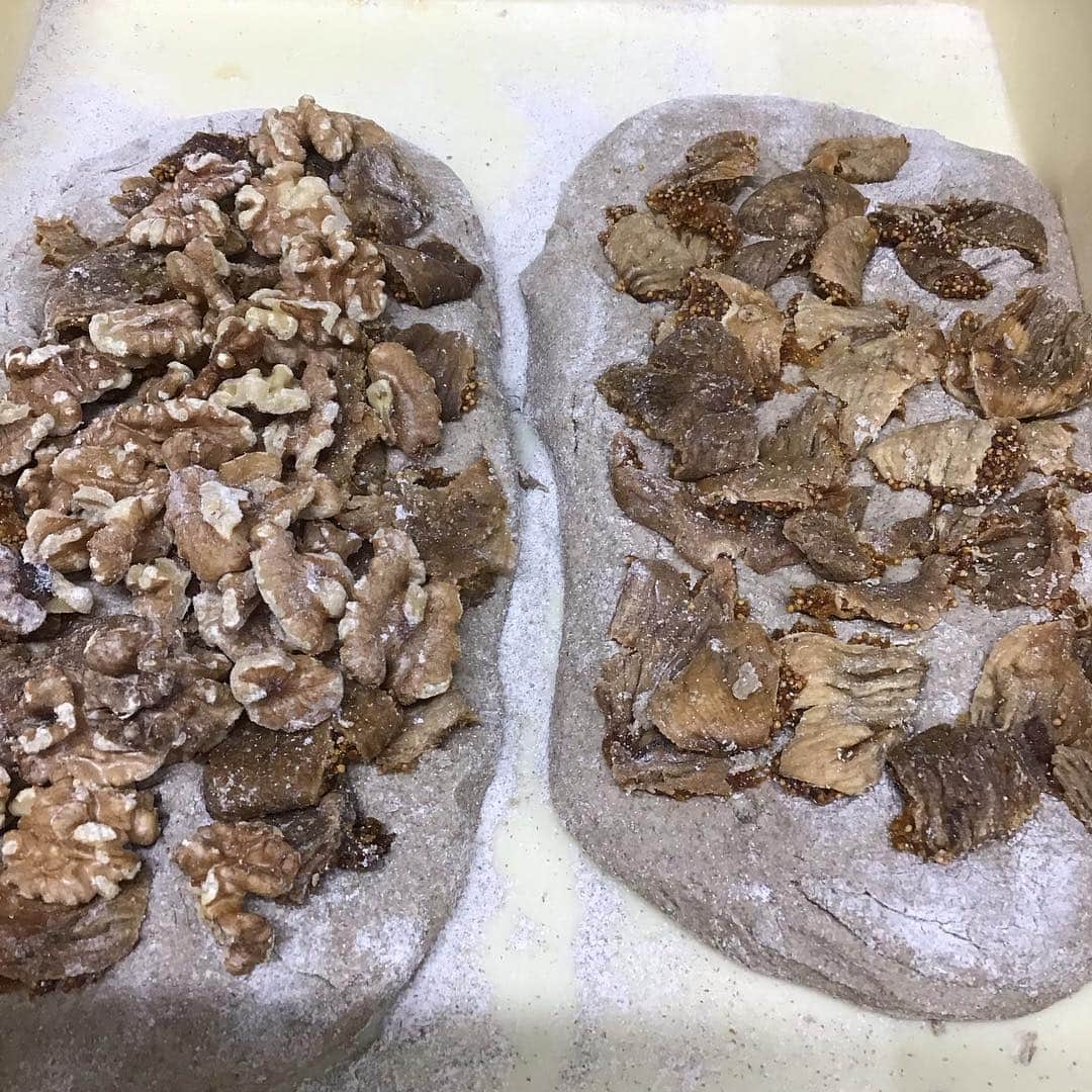 魔女菅原さんのインスタグラム写真 - (魔女菅原Instagram)「フィグノア♪  ハウスブロートの生地で胡桃とイチジクをたっぷり巻き込んだライ麦パンです。  #roggen #胡桃とイチジクのライ麦パン #自家製天然酵母のパン屋さんカンパーニュ  #魔女菅原」4月6日 10時34分 - hatsuyosugawara