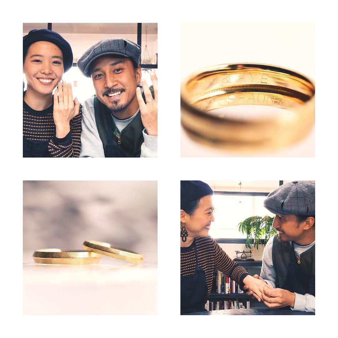 ショーン・エバリストのインスタグラム：「Made these for each other with our own hands not too long ago in Japan, took about 3 hours in total. Aye Chan let’s do this already!! Haha I can’t freaking wait 🙌🏽❤️💍 @renri_yokohama」