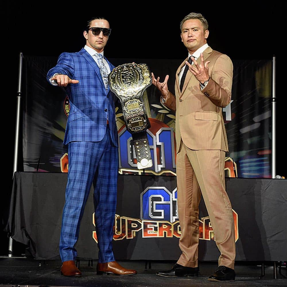 新日本プロレスさんのインスタグラム写真 - (新日本プロレスInstagram)「#JayWhite 🗡vs #KazuchikaOKADA 💰!! @njpw1972  #G1SuperCard #NJPW #ROH #MSG #新日本プロレス #プロレス #njpwworld」4月6日 11時07分 - njpw1972