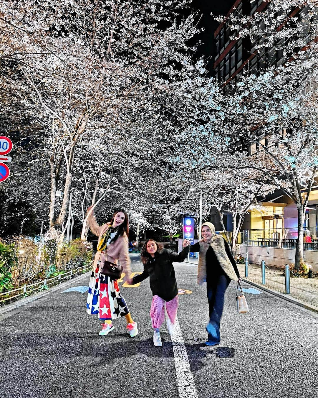 ルナ・マヤさんのインスタグラム写真 - (ルナ・マヤInstagram)「Sakura at night #latepost ost #sakura #tokyo #travelholic #springbreak #lunamaya 🌸」4月6日 11時18分 - lunamaya