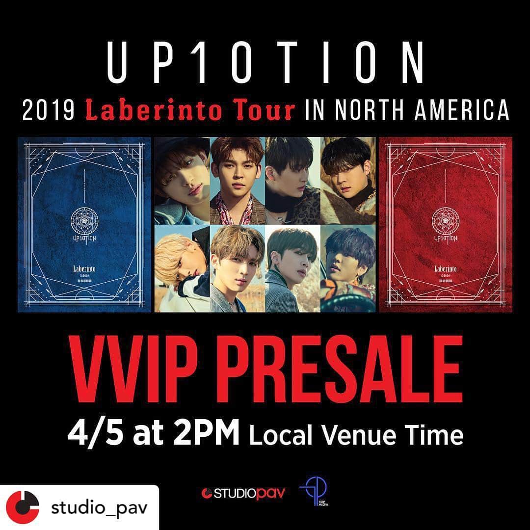 UP10TIONさんのインスタグラム写真 - (UP10TIONInstagram)「‪‼️REMINDER HONEY10‼️‬ ‪VVIP Presale opens TODAY at 2PM Venue’s Local Time at 🎟kpoptickets.com & it’s open to everyone, no code needed!‬」4月6日 11時36分 - u10t_official