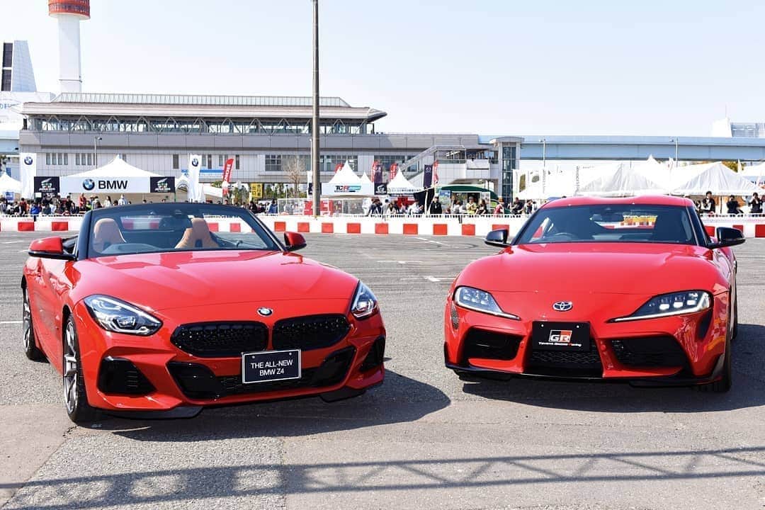 BMW Japanさんのインスタグラム写真 - (BMW JapanInstagram)「. 明日までお台場の特設会場で開催されている、「MOTORSPORT JAPAN 2019 Festival in Odaiba」に潜入中！ . 会場には、 BMWとトヨタさんの共同開発によって生まれた、ニューBMW Z4と、トヨタ GRスープラの姿が。 . この2台を同時に見られる貴重なチャンスですので、ぜひお台場までお出かけください！ . Photo by きんぞうプロ .  #BMW #Z4 #GRスープラ #トヨタ #駆けぬける歓び#BMWJapan  #BMWWorld #BMWPost #BMWgram #BMWlovers #BMWlife #BMWlove #BMWforlife #BMWcar #MSJ2019」4月6日 12時00分 - bmwjapan