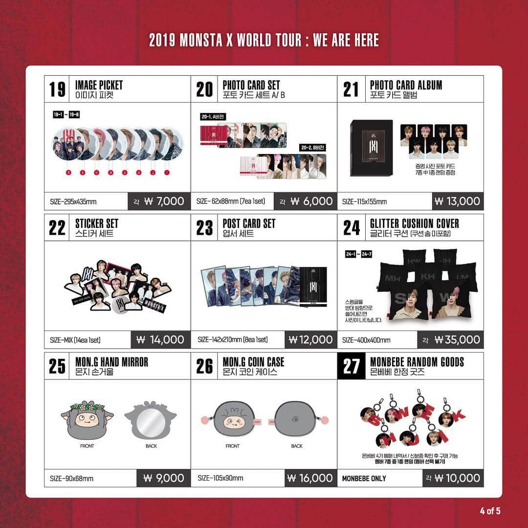 Monsta Xさんのインスタグラム写真 - (Monsta XInstagram)「2019 #MONSTAX WORLD TOUR  #WE_ARE_HERE IN #SEOUL 20190413-14 SK올림픽핸드볼 OFFICIAL GOODS 📢 👉🏻 http://cafe.daum.net/monsta-x/UjEK/386?svc=cafeapp  #몬스타엑스 #MONSTA_X #몬스타엑스월드투어 #서울  #MONSTAGRAM #몬스타그램」4月6日 12時02分 - official_monsta_x