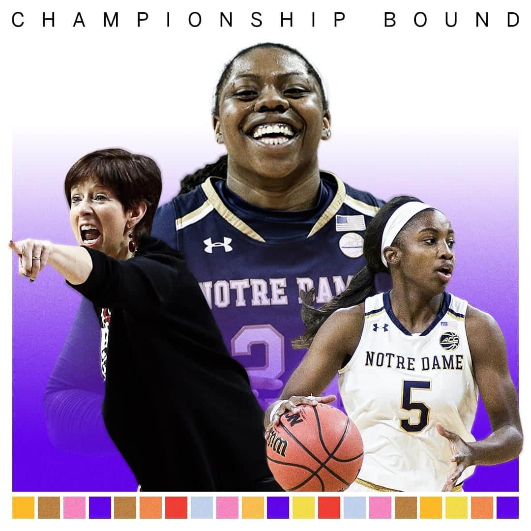 espnさんのインスタグラム写真 - (espnInstagram)「The reigning champs are going back to the final! ☘️ #WFinalFour」4月6日 12時15分 - espn