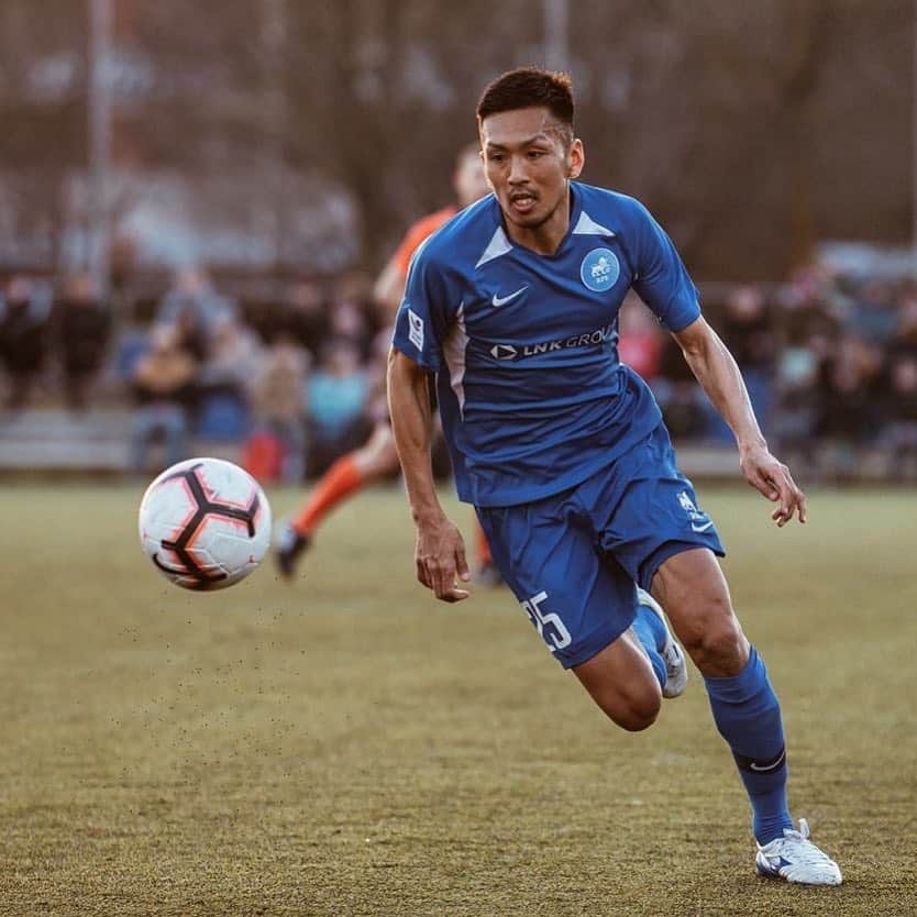 のインスタグラム：「3️⃣🅿️✅﻿ ﻿ ﻿ #victory #3points #hardgame #fsmetta #fkrfs #virsliga2019 #latvia #ラトビア #ヴィルスリーガ #人工芝嫌い #疲労感 #4戦4勝」