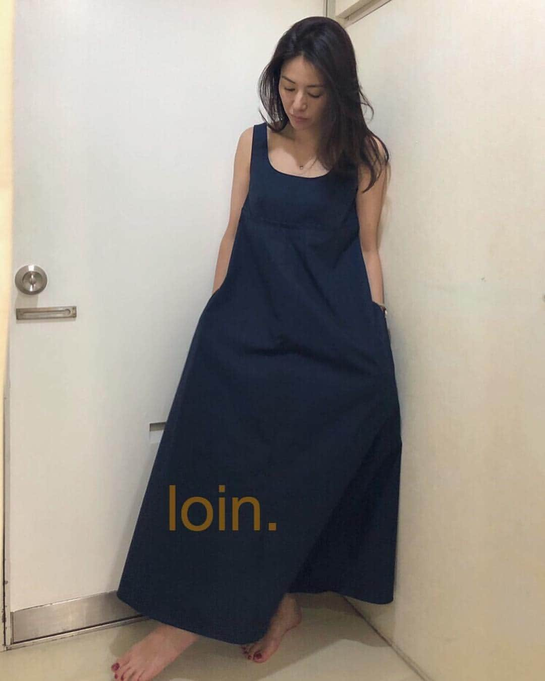 loin.officialさんのインスタグラム写真 - (loin.officialInstagram)「﻿ １枚で、ばさっとさらりと着られるワンピース製作中です。お楽しみ！#loin.﻿ ﻿」4月6日 14時31分 - loin.official