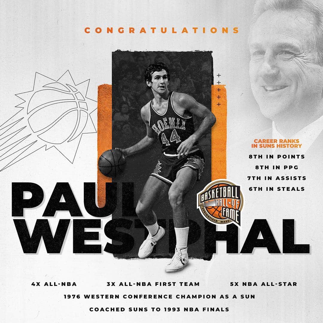 フェニックス・サンズさんのインスタグラム写真 - (フェニックス・サンズInstagram)「Congrats on being elected into the @Hoophall, Westy! #19HoopClass」4月7日 1時23分 - suns