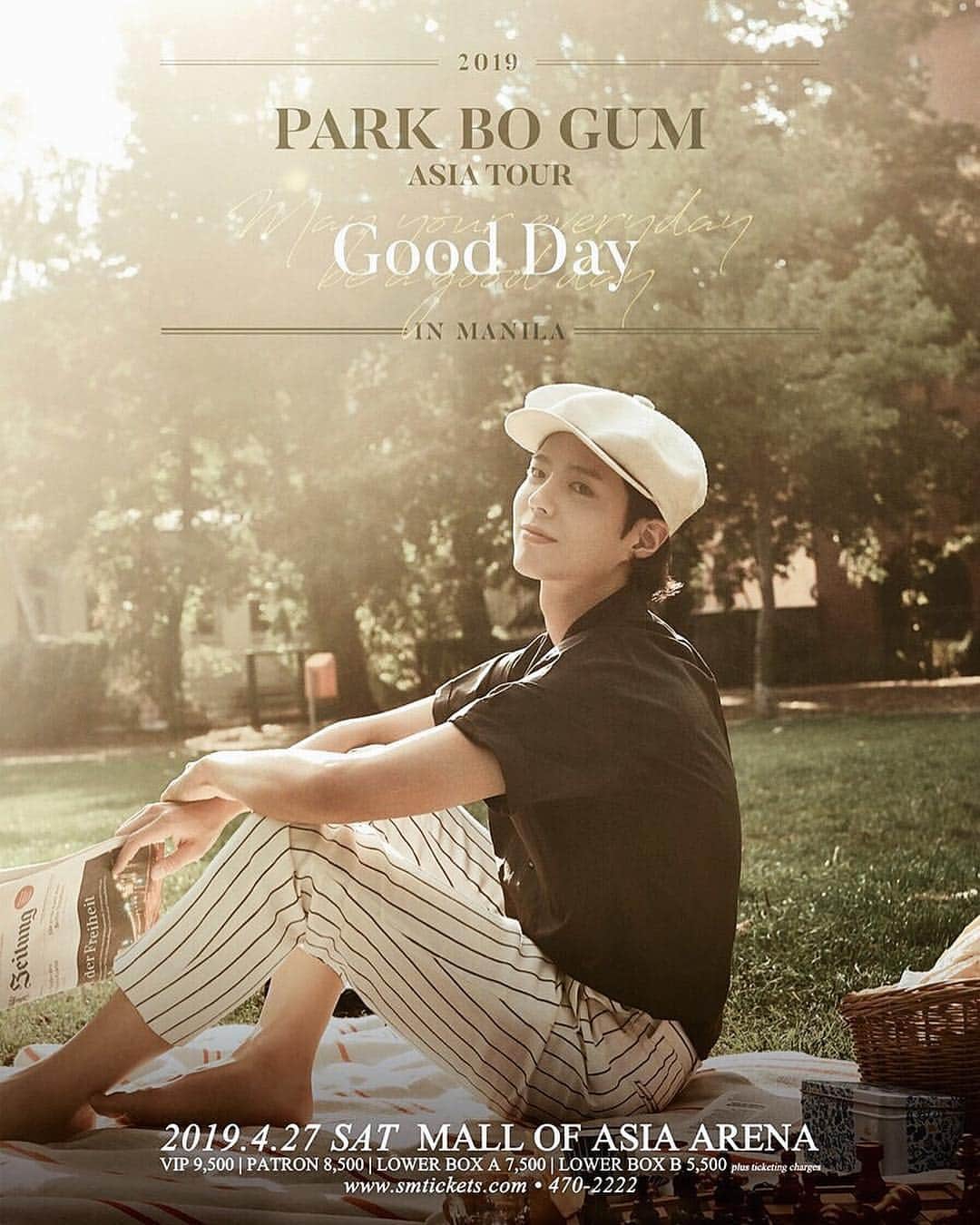 アン・カーティスのインスタグラム：「It is indeed a GOOD DAY! So excited to announce that I will be the host of Park Bo-gum’s first “Encounter” in MANILA happening on APRIL 27 at the MOA Arena! We finally get to see  @BOGUMMY live!!! Fan girl/boy dreams come true ito! Ito pa!!!! To thank his most loyal Filipino fans, Park Bo Gum will give Hi-Touch royalty and Good Day Manila official posters to all fan meet attendees! 50 lucky ticket holders will be randomly selected to be part of the press conference, and 40 other ticket holders will each receive an autographed official poster!  Tickets selling out fast at www.smtickets.com (bit.ly/ParkBoGum2019). Get yours now! Presented by ABS-CBN-Events and Ovation Productions. @blossom_entertainment @ovationprod @abscbnevents #OVATION40」