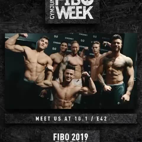 マルセル・ヤンセンのインスタグラム：「#fibo2019 #fibosamstag #teamgymjunky @gymjunky bis gleich 12.30 Uhr Halle10.1 E42 #freuemich」