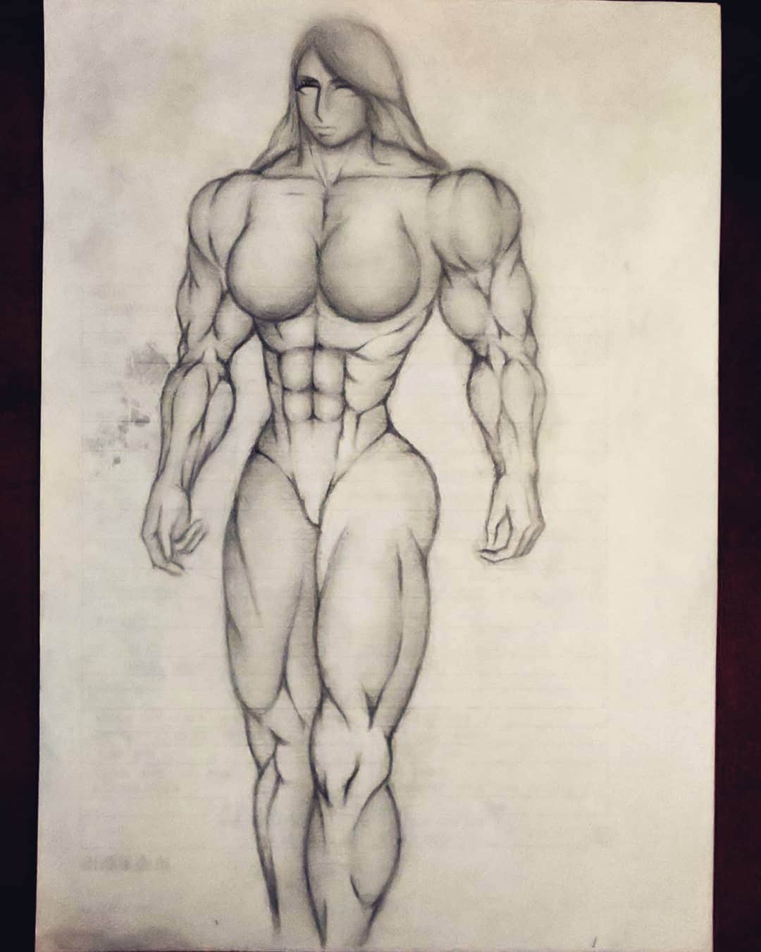 松原義和さんのインスタグラム写真 - (松原義和Instagram)「#風藤松原#松原義和#イラスト#絵#筋肉#筋トレ女子#腹筋#キレイ#スタイル#ヘアアレンジ#ヘアスタイル#illustration#drawing#picture#beautiful#muscle#styles#sexy#ボディビル#bodybuilding#strong#nude#」4月6日 17時49分 - yoshikazu.matsubara.31