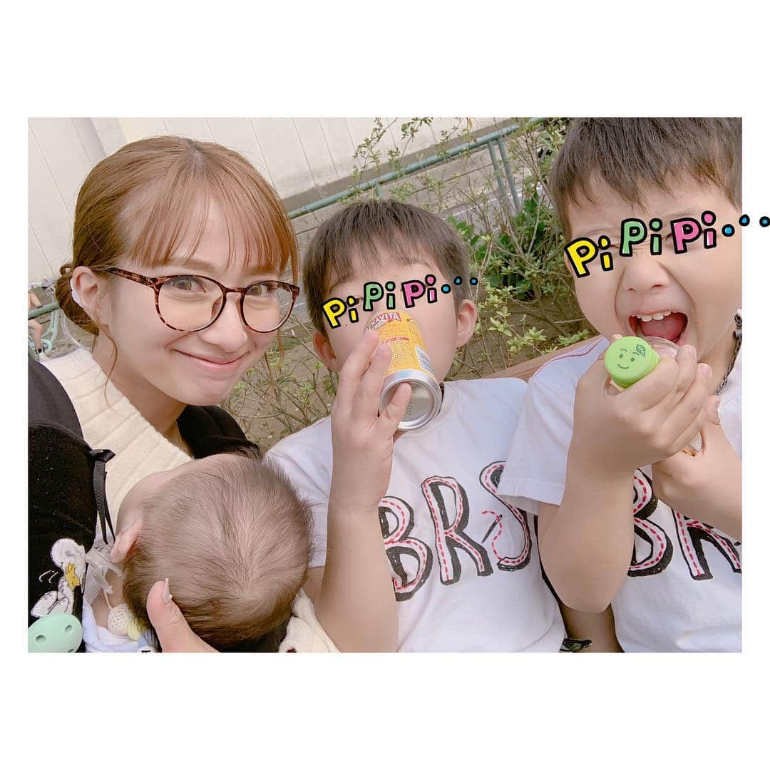 辻希美さんのインスタグラム写真 - (辻希美Instagram)「今日からソラセイのスイミングスクールがスタート👶💕 の前に…１時間だけ公園で遊んだよ🌸💕✨✨ #スイミングスクール #公園 #桜が綺麗だった #🌸 #今日は公園日和だったね #ポカポカ #気持ちよかった #コアしゃん初桜 #でも #爆睡 でした #👶💤 #明日またリベンジだ」4月6日 18時11分 - tsujinozomi_official