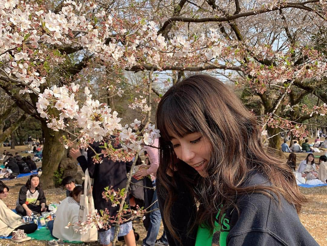 前田ゆうさんのインスタグラム写真 - (前田ゆうInstagram)「花見〜🌸 ゆったんがお弁当🍱つくってくれて、JKがお菓子🍪 ちゃんが🍙つくったよん🤩 あったかくってきもちよかったー🤩しかしらっちゃんと4人で花見してたら ルナルナ、あかねん、れいこっぷがつぎつぎあつまってきたー🥳🥳🥳 #sakura #花見 #代々木公園 #yoyogipark」4月6日 19時22分 - yuu_maeda