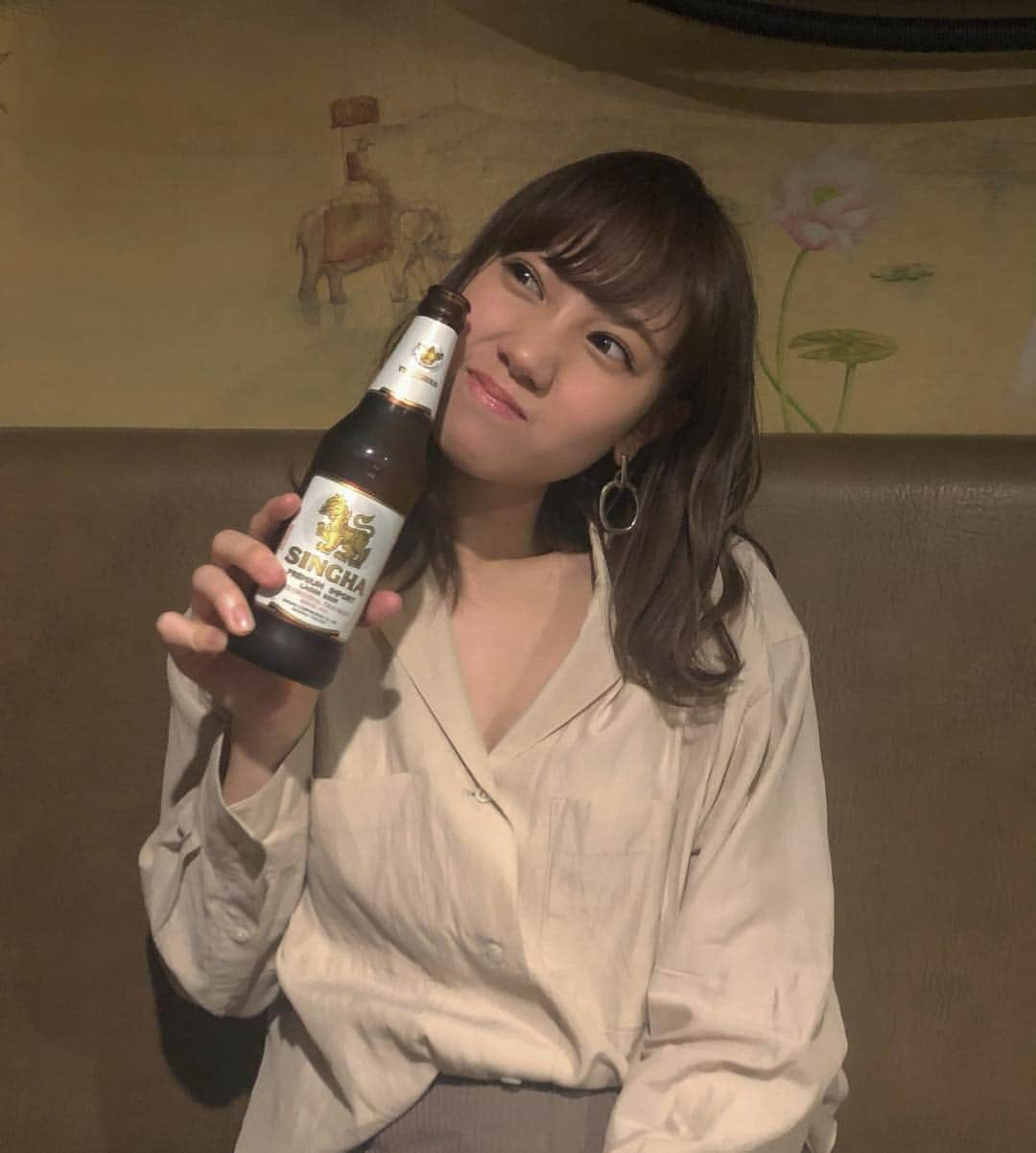 高野祐衣さんのインスタグラム写真 - (高野祐衣Instagram)「SINGHA🇹🇭 .  #thailand」4月6日 19時31分 - yuipooon12_06