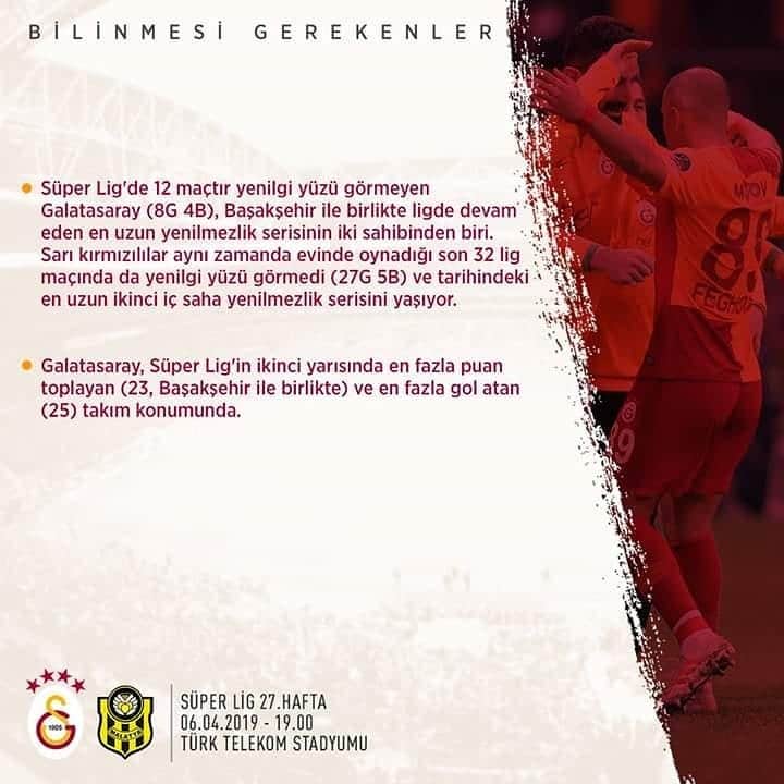 ガラタサライSKさんのインスタグラム写真 - (ガラタサライSKInstagram)「📊 OPTA Facts | Galatasaray - Evkur Yeni Malatyaspor #GSvYMS」4月6日 20時11分 - galatasaray