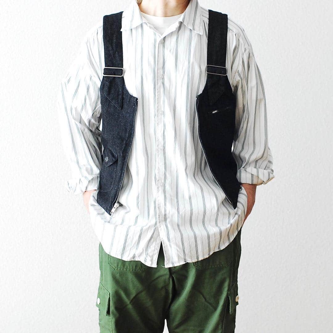 wonder_mountain_irieさんのインスタグラム写真 - (wonder_mountain_irieInstagram)「_ AiE / エーアイイー "DSD Vest -8oz Washed Denim-" ¥28,080- _ 〈online store / @digital_mountain〉 http://www.digital-mountain.net/shopdetail/000000009505/ _ 【オンラインストア#DigitalMountain へのご注文】 *24時間受付 *15時までのご注文で即日発送 *1万円以上ご購入で送料無料 tel：084-973-8204 _ We can send your order overseas. Accepted payment method is by PayPal or credit card only. (AMEX is not accepted)  Ordering procedure details can be found here. >>http://www.digital-mountain.net/html/page56.html _ 本店 #WonderMountain _ #NEPENTHES #AiE #ネペンテス #エーアイイー knitcap→ #VAINLARCHIVE　￥6,480- shirts→ AiE　￥31,320-  pants→ #itten.　￥ 19,440-  _ 〒720-0044 広島県福山市笠岡町4-18 JR 「#福山駅」より徒歩10分 (12:00 - 19:00 水曜定休) #ワンダーマウンテン #japan #hiroshima #福山 #福山市 #尾道 #倉敷 #鞆の浦 近く _ 系列店：@hacbywondermountain _」4月6日 21時19分 - wonder_mountain_