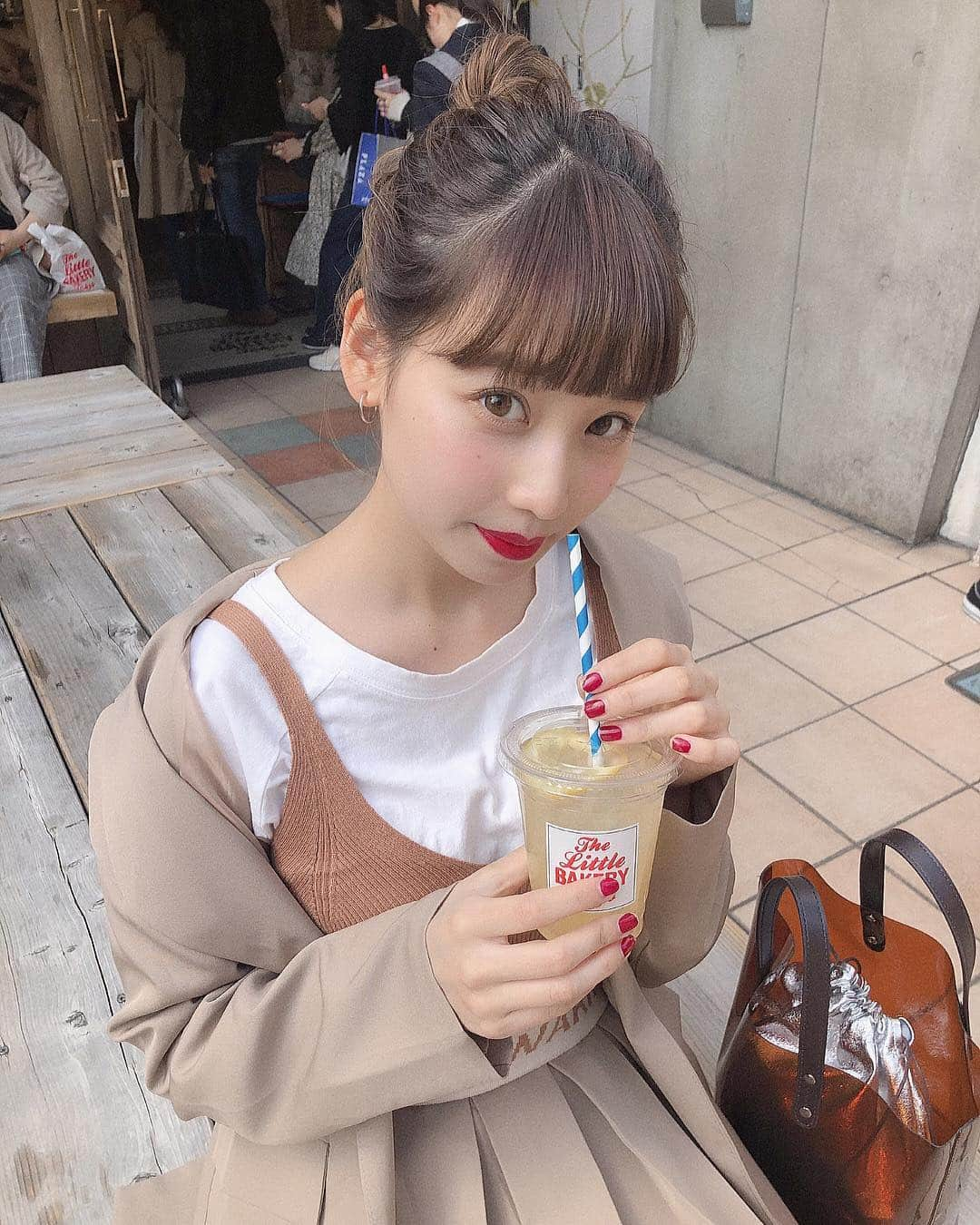 よねいはるかさんのインスタグラム写真 - (よねいはるかInstagram)「ストローが可愛いの🥤❤️ @holidayandholiday_official」4月6日 22時03分 - rabbit____2