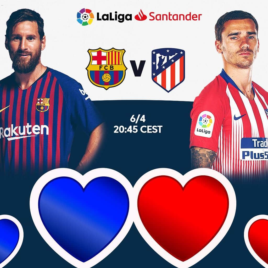 LFPさんのインスタグラム写真 - (LFPInstagram)「Who do you like the most? 🤩 💙 @leomessi ❤️ @antogriezmann • #BarçaAtleti #Barça #Atleti #Messi #Griezmann #LaLigaSantander #LaLiga」4月6日 22時11分 - laliga