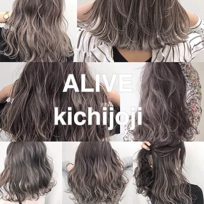 ALIVEさんのインスタグラム写真 - (ALIVEInstagram)「． ． ． 🔻kichijoji staff 🔻． ． 白土諒 @ryo_alive 松永優哉 @yuya_alive kanako @kanakoyamashitaa  西村なる美 @narumi_nishimura 若山葵 @iamblue.58 ． ． ． ． ． 🏁 ALIVE人気メニュー 🏁  人気NO.1 グラデーションカラー（ブリーチ込み）　￥10800　ALIVEといえばグラデーションカラー☆  人気NO.2 ハイライトカラー　（ブリーチ込み）　￥14040　学生からOL、白髪の気になる方まで幅広く人気♪  人気NO.3 ダブルカラー　（ブリーチ込み）　￥18360　美容学生、個性派、透明感抜群を求める方へ◎ ． ． ． ． 🏁 ALIVE 吉祥寺店 🏁 東京都武蔵野市吉祥寺本町1-10-5 吉祥寺公園通りビル 6F ． 吉祥寺駅中央口から徒歩5分 ． 平日10:00~20:00 土日祝日10:00~19:00 ． ☎0422275410 ． ． ． #グラデーションカラー#外国人風カラー#バレイヤージュ#バレイヤージュカラー#ハイライト#ハイライトカラー#ハイライトグラデーション#イルミナカラー#ハイトーン#サロンモデル#ヘアアレンジ#簡単ヘアアレンジ#美容学生#ナチュラルヘア#ブリーチカラー#ヘアカラー#ダブルカラー#generations#白濱亜嵐#三代目jsoulbrothers#山崎賢人#ウェディングヘア#グレージュ#ベージュカラー#ホワイトカラー#アディクシーカラー#インナーカラー」4月7日 10時03分 - alivehair