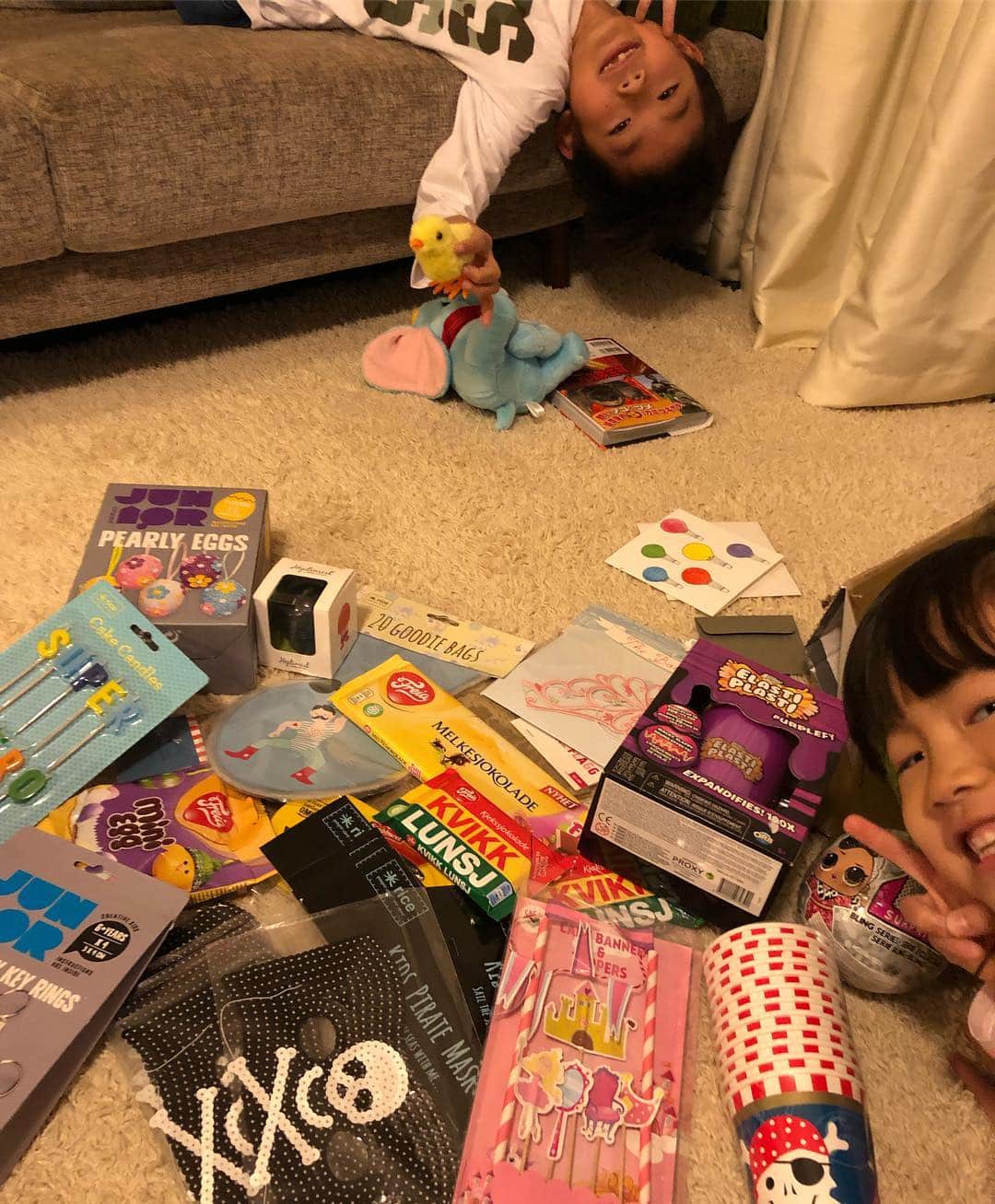 甘糟記子さんのインスタグラム写真 - (甘糟記子Instagram)「先日の夕飯( ^ω^ ) 王将の餃子を買ってたので、もう餃子だけ！（笑） こんな日もある( ^ω^ )  あとはサラダと、お弁当用も兼ねて芋の煮っころがし、あとトマトがあったので、トマトと根菜でミネストローネ(๑˃̵ᴗ˂̵) デザートには久しぶりに、ハウスオブフレーバーズのチーズケーキをお取り寄せ(๑˃̵ᴗ˂̵) シンプルだけど美味しい( ^ω^ )  息子殿も気に入ったみたい！  最後の一枚は、ノルウェーのお友達からの贈り物！  もう可愛いすぎてたまらん！！ お友達が住んでるうちに行ってみたかったな〜(๑˃̵ᴗ˂̵) まだまだ春休み気分で、夜も楽しんでます（笑）  #甘糟ご飯#ご飯#夕飯#夜ご飯#家ご飯#王将の餃子#手抜き#プレゼント#ハウスオブフレーバーズ#ホルトハウス房子 房子#お取り寄せ#スウィーツ」4月7日 10時22分 - norihey924