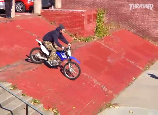 スラッシャーのインスタグラム：「👉🏽 @westgatebrandon’s ‘Bog Town’ ROUGH CUT is LIVE on ThrasherMagazine.com 📡 🎬 @tsavvv @nbnumeric 👟」