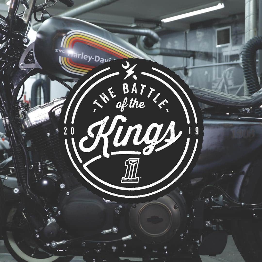 Harley-Davidsonさんのインスタグラム写真 - (Harley-DavidsonInstagram)「The #BattleoftheKings custom bike build competition is officially here.  Hit the link in our profile to get a FREE sticker and updates on when YOU get to vote on your favorite build.  #HarleyDavidson #USOnly」4月7日 4時58分 - harleydavidson