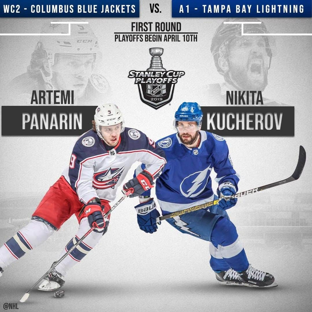 NHLさんのインスタグラム写真 - (NHLInstagram)「It's set — the @tblightning and @bluejacketsnhl go head-to-head in the First Round. #StanleyCup」4月7日 11時24分 - nhl