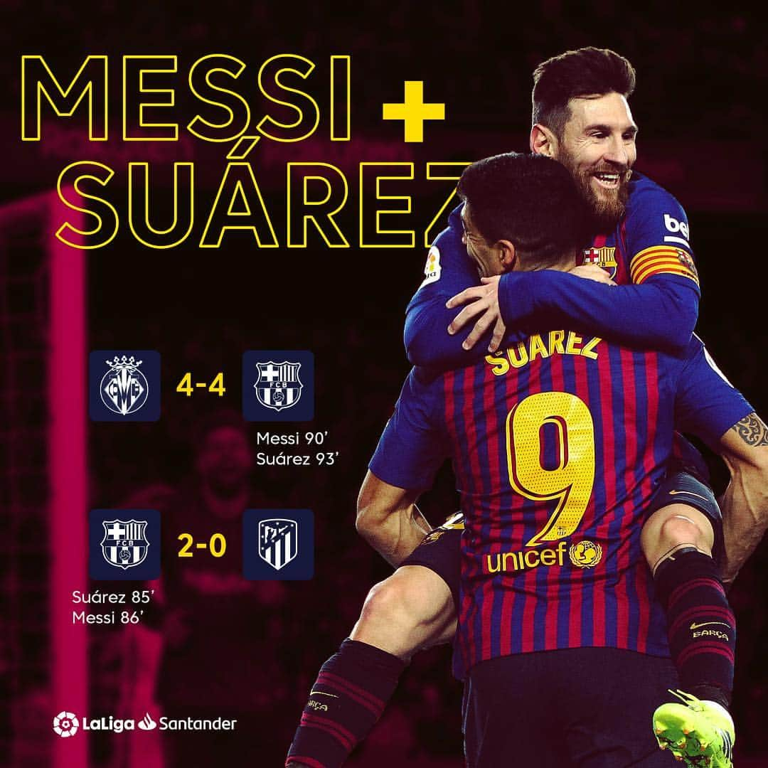 LFPさんのインスタグラム写真 - (LFPInstagram)「The game doesn’t end until they want... 💥 • #Messi #Suarez #Barça #LaLiga #LaLigaSantander #Duo」4月7日 6時42分 - laliga