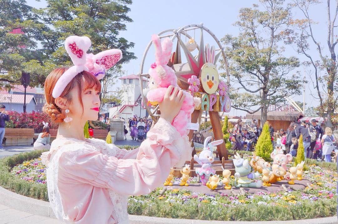 中井りかさんのインスタグラム写真 - (中井りかInstagram)「ハッピーイースター 🐣💓 #disneysea #ディズニーシー #うさぴよ #ディズニーイースター」4月7日 9時27分 - rika___n24x