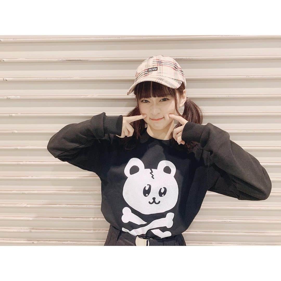 のインスタグラム：「福岡ありがとう！ 今日はマスヲてゃんのくまドクロ着たよ🧸 . . #SKE48 #idol #ぴよふぁっしょん  #instagood」