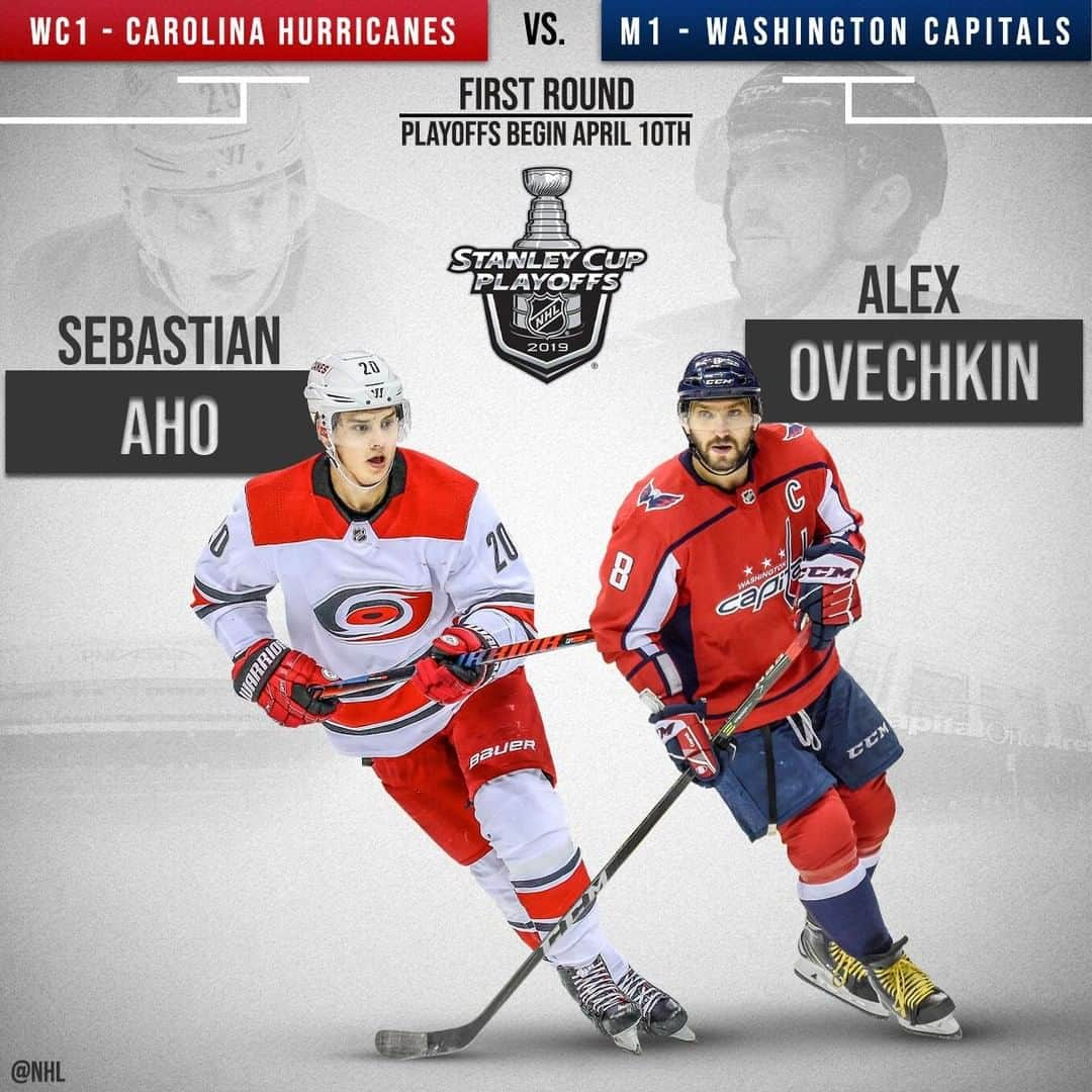 NHLさんのインスタグラム写真 - (NHLInstagram)「Oh yes, it's happening.  Two Metro Division squads in the @capitals and @nhlcanes will be going at it in the First Round. #StanleyCup」4月7日 12時12分 - nhl